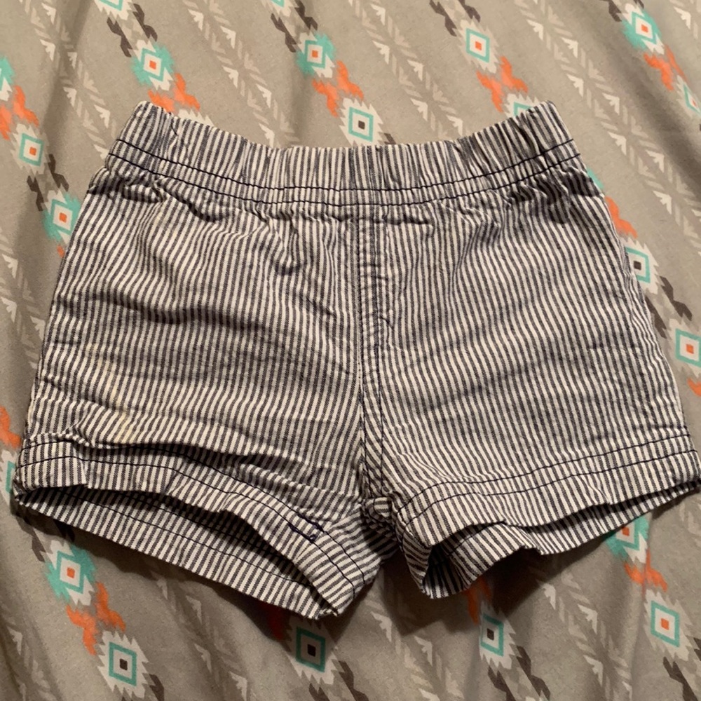 Blue and White Shorts